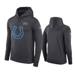 Men's Indianapolis Colts Anthracite Crucial Catch Hoodie