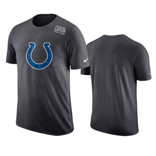 Men's Indianapolis Colts Anthracite Crucial Catch T-Shirt