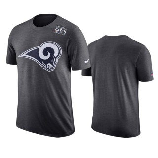 Men's Los Angeles Rams Anthracite Crucial Catch T-Shirt
