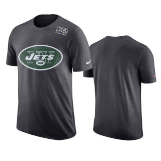 Men's New York Jets Anthracite Crucial Catch T-Shirt