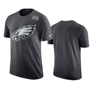 Men's Philadelphia Eagles Anthracite Crucial Catch T-Shirt