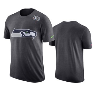 Men's Seattle Seahawks Anthracite Crucial Catch T-Shirt