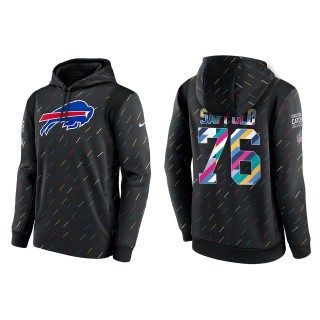 Men's Buffalo Bills Rodger Saffold Charcoal 2021 NFL Crucial Catch Therma Pullover Hoodie