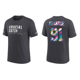 Men's Indianapolis Colts Yannick Ngakoue Charcoal 2021 NFL Crucial Catch Performance T-Shirt