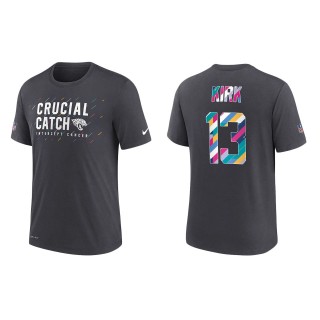 Men's Jacksonville Jaguars Christian Kirk Charcoal 2021 NFL Crucial Catch Performance T-Shirt