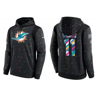 Men's Miami Dolphins Cedrick Wilson Charcoal NFL Crucial Catch Hoodie