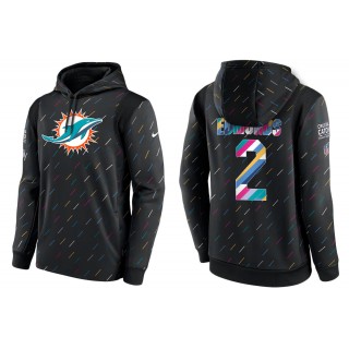 Men's Miami Dolphins Chase Edmonds Charcoal NFL Crucial Catch Hoodie