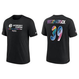 Minkah Fitzpatrick Pittsburgh Steelers Black 2022 NFL Crucial Catch Performance T-Shirt