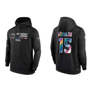 Nelson Agholor New England Patriots Black 2022 NFL Crucial Catch Therma Performance Pullover Hoodie