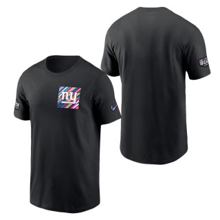 New York Giants Black 2023 NFL Crucial Catch Sideline Tri-Blend T-Shirt