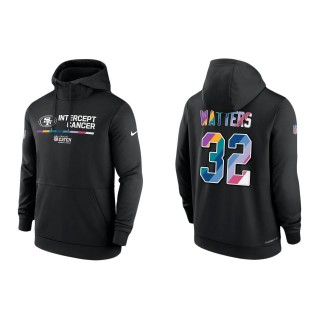 Ricky Watters San Francisco 49ers Black 2022 NFL Crucial Catch Therma Performance Pullover Hoodie