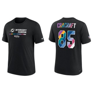 River Cracraft Miami Dolphins Black 2022 NFL Crucial Catch Performance T-Shirt