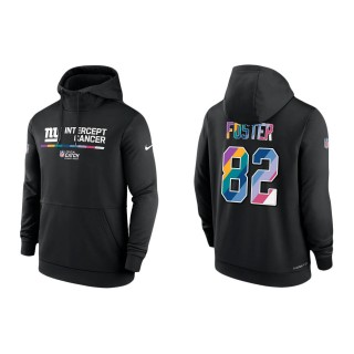 Robert Foster New York Giants Black 2022 NFL Crucial Catch Therma Performance Pullover Hoodie
