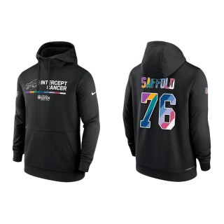 Rodger Saffold Buffalo Bills Black 2022 NFL Crucial Catch Therma Performance Pullover Hoodie