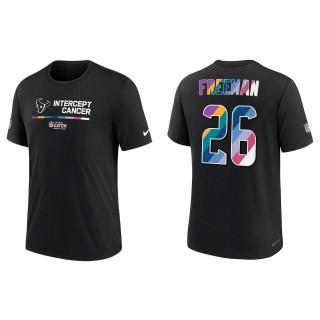 Royce Freeman Houston Texans Black 2022 NFL Crucial Catch Performance T-Shirt