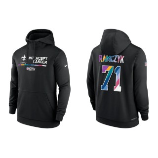 Ryan Ramczyk New Orleans Saints Black 2022 NFL Crucial Catch Therma Performance Pullover Hoodie