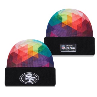 San Francisco 49ers Black 2023 NFL Crucial Catch Cuffed Knit Hat
