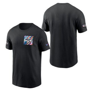 Seattle Seahawks Black 2023 NFL Crucial Catch Sideline Tri-Blend T-Shirt