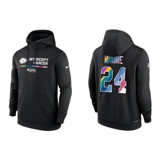 Skyy Moore Kansas City Chiefs Black 2022 NFL Crucial Catch Therma Performance Pullover Hoodie