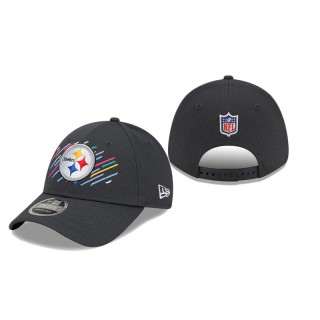 Pittsburgh Steelers Charcoal 2021 NFL Crucial Catch 9FORTY Adjustable Hat