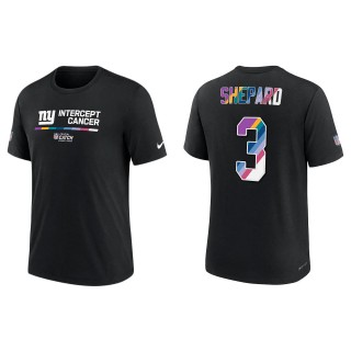 Sterling Shepard New York Giants Black 2022 NFL Crucial Catch Performance T-Shirt