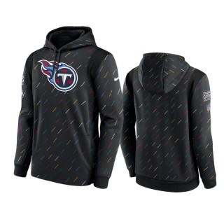 Men's Tennessee Titans Charcoal Therma Pullover 2021 NFL Crucial Catch Hoodie