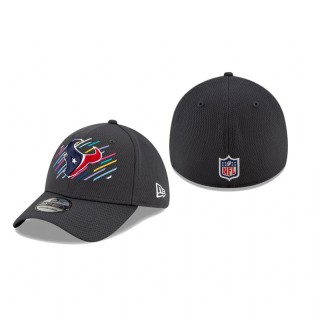 Houston Texans Charcoal 2021 NFL Crucial Catch 39THIRTY Flex Hat