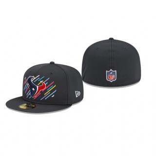 Houston Texans Charcoal 2021 NFL Crucial Catch 59FIFTY Fitted Hat