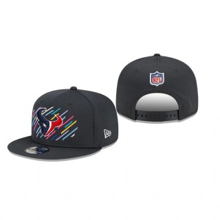 Houston Texans Charcoal 2021 NFL Crucial Catch 9FIFTY Snapback Adjustable Hat