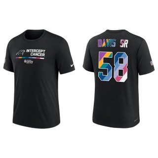 Thomas Davis Sr Carolina Panthers Black 2022 NFL Crucial Catch Performance T-Shirt