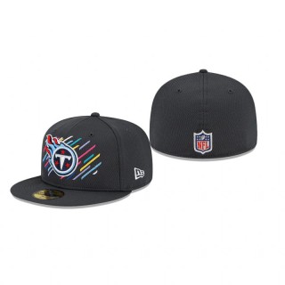 Tennessee Titans Charcoal 2021 NFL Crucial Catch 59FIFTY Fitted Hat