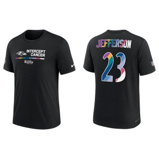 Tony Jefferson Baltimore Ravens Black 2022 NFL Crucial Catch Performance T-Shirt