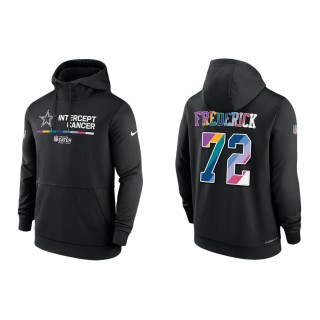 Travis Frederick Dallas Cowboys Black 2022 NFL Crucial Catch Therma Performance Pullover Hoodie