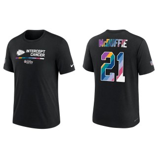 Trent McDuffie Kansas City Chiefs Black 2022 NFL Crucial Catch Performance T-Shirt