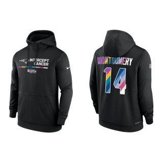 Ty Montgomery New England Patriots Black 2022 NFL Crucial Catch Therma Performance Pullover Hoodie