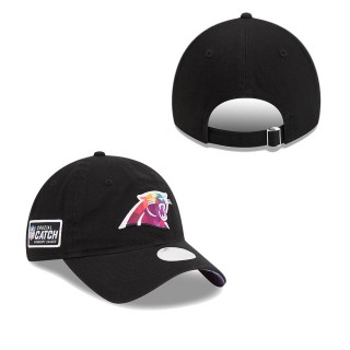 Women's Carolina Panthers Black 2023 NFL Crucial Catch Adjustable Hat