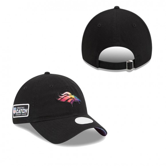 Women's Denver Broncos Black 2023 NFL Crucial Catch Adjustable Hat