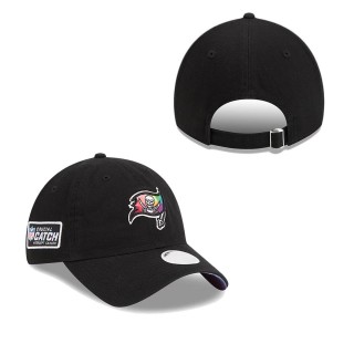 Women's Tampa Bay Buccaneers Black 2023 NFL Crucial Catch Adjustable Hat