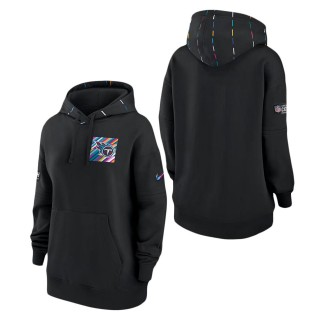 Women's Tennessee Titans Black 2023 Crucial Catch Club Pullover Hoodie