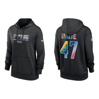 Women's Arnold Ebiketie Atlanta Falcons Black 2022 NFL Crucial Catch Therma Performance Pullover Hoodie
