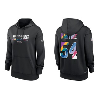 Women's Blake Martinez New York Giants Black 2022 NFL Crucial Catch Therma Performance Pullover Hoodie