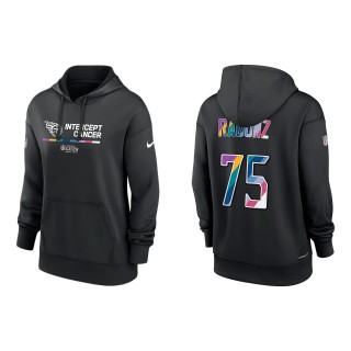 Women's Dillon Radunz Tennessee Titans Black 2022 NFL Crucial Catch Therma Performance Pullover Hoodie