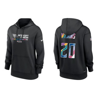 Women's Jordan Wilkins Tennessee Titans Black 2022 NFL Crucial Catch Therma Performance Pullover Hoodie