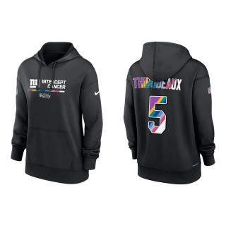 Women's Kayvon Thibodeaux New York Giants Black 2022 NFL Crucial Catch Therma Performance Pullover Hoodie