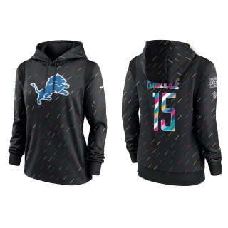 Women's Detroit Lions Brady Breeze Anthracite 2021 NFL Crucial Catch Therma Pullover Hoodie