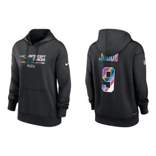 Women's Matthew Judon New England Patriots Black 2022 NFL Crucial Catch Therma Performance Pullover Hoodie