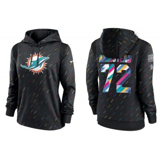 Women's Miami Dolphins Terron Armstead Anthracite NFL Crucial Catch Hoodie