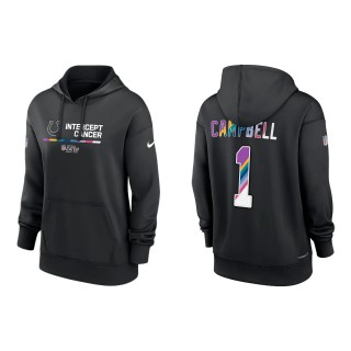 Women's Parris Campbell Indianapolis Colts Black 2022 NFL Crucial Catch Therma Performance Pullover Hoodie