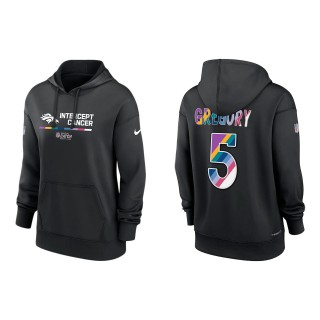 Women's Randy Gregory Denver Broncos Black 2022 NFL Crucial Catch Therma Performance Pullover Hoodie