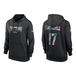 Women's Ryan Tannehill Tennessee Titans Black 2022 NFL Crucial Catch Therma Performance Pullover Hoodie